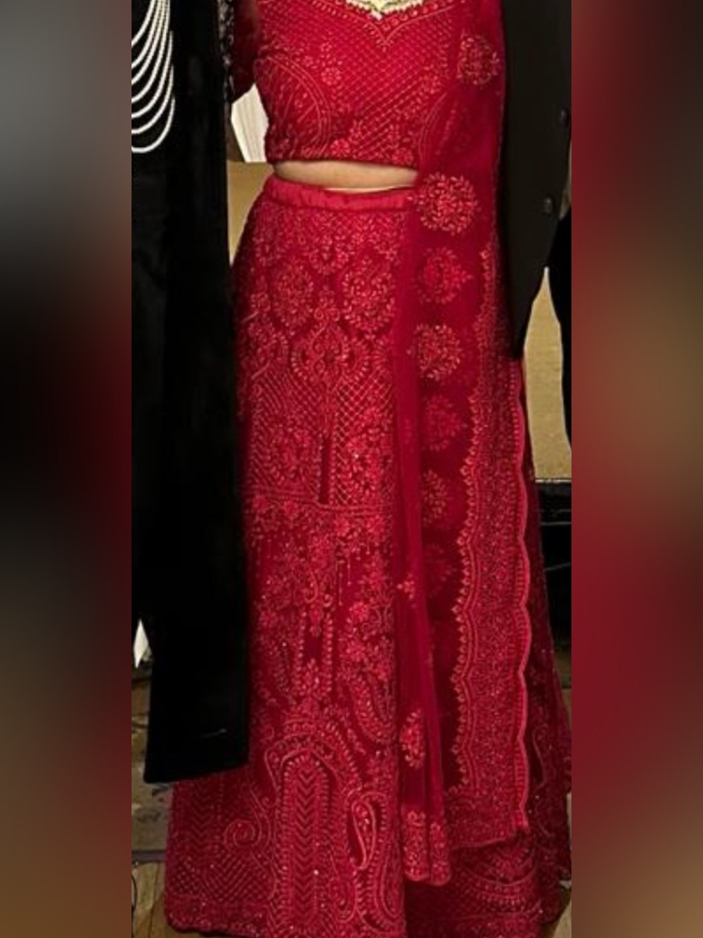 Fuschia/Rani Pink Embellished Women’s Lehenga Maxi - Designer Style
